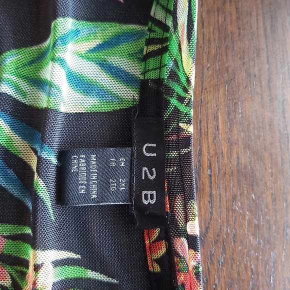 U2B SHEER FLORAL T- SHIRT - Picture 3 of 3